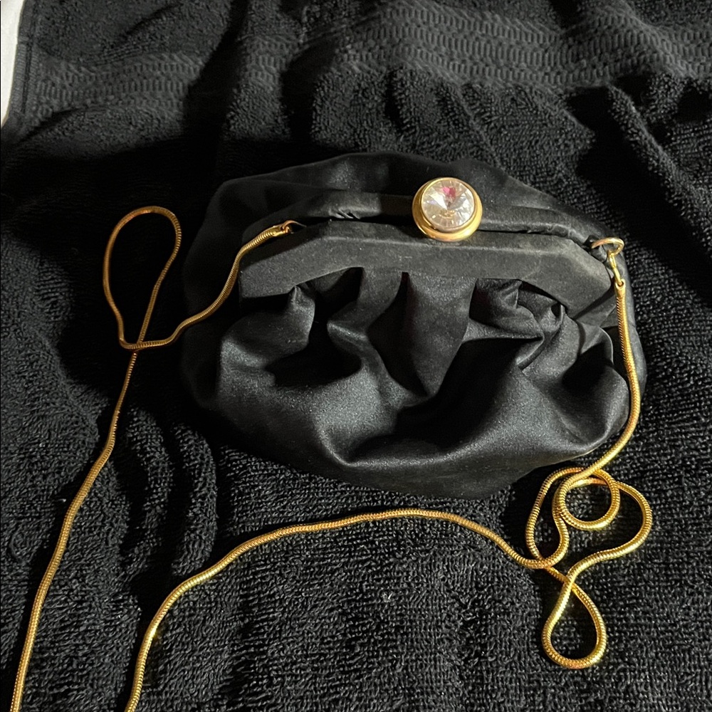 Elegant Black and Gold Women's Bag